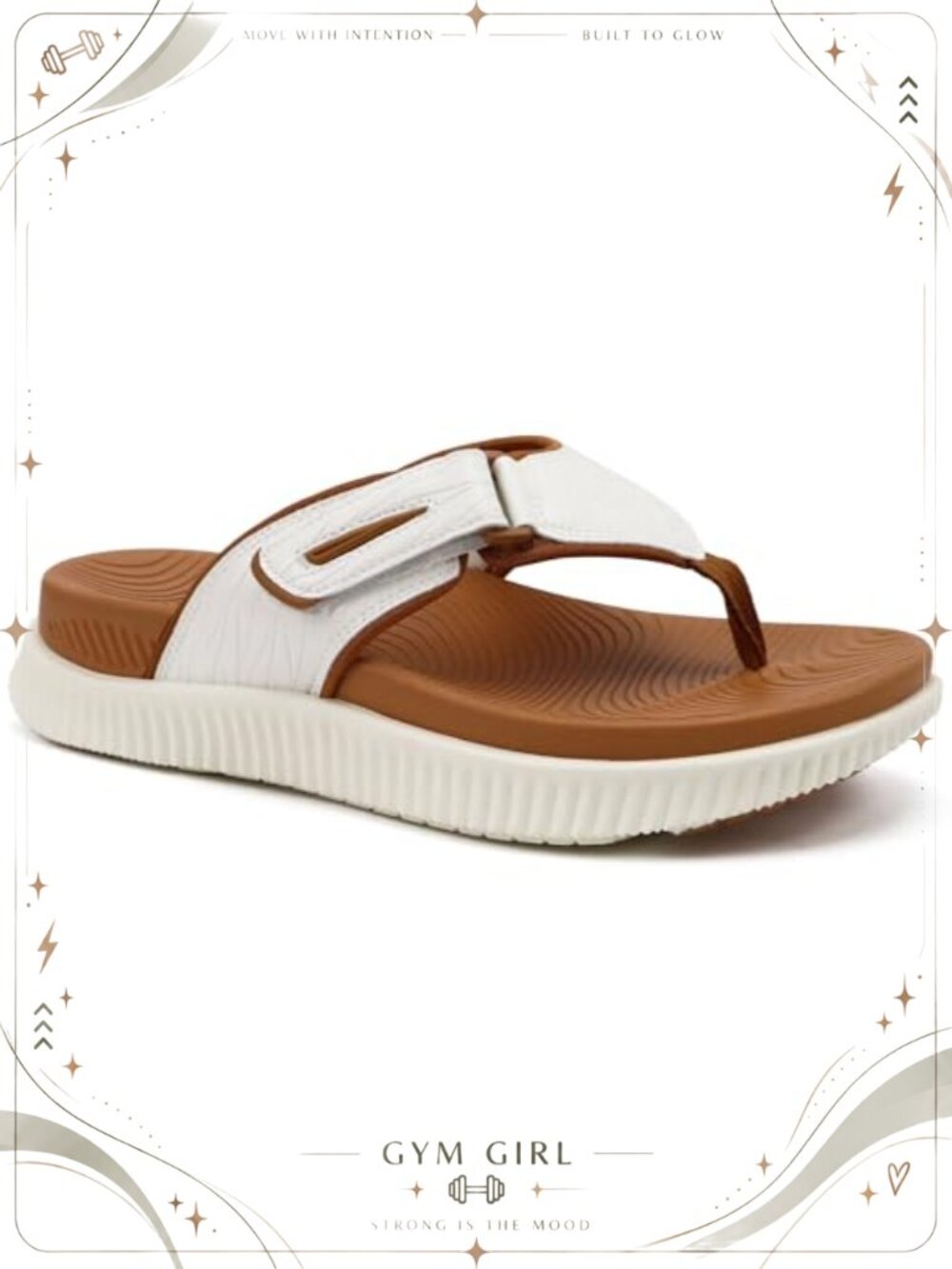 Men's Orthotic Cushion Flip Flops Athletic Recovery Foam Walking Sandals